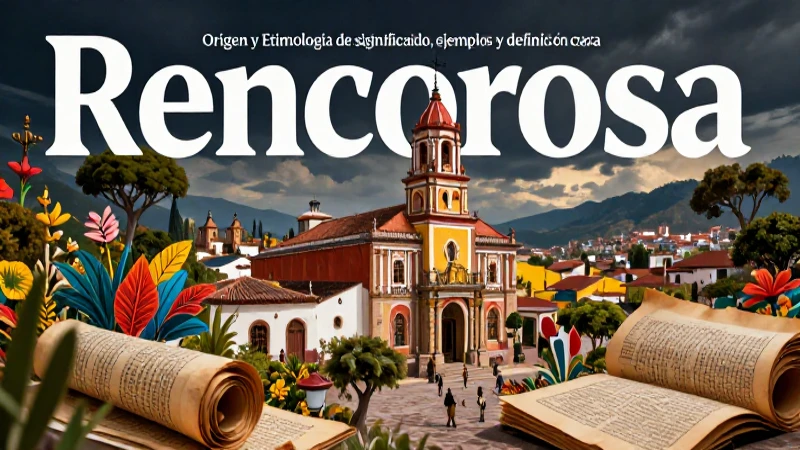 Estudio de origen y significado de Rencorosa