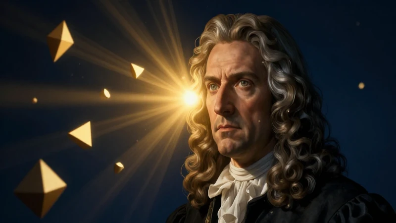 Retrato dramático de Descartes, pensamiento y luz