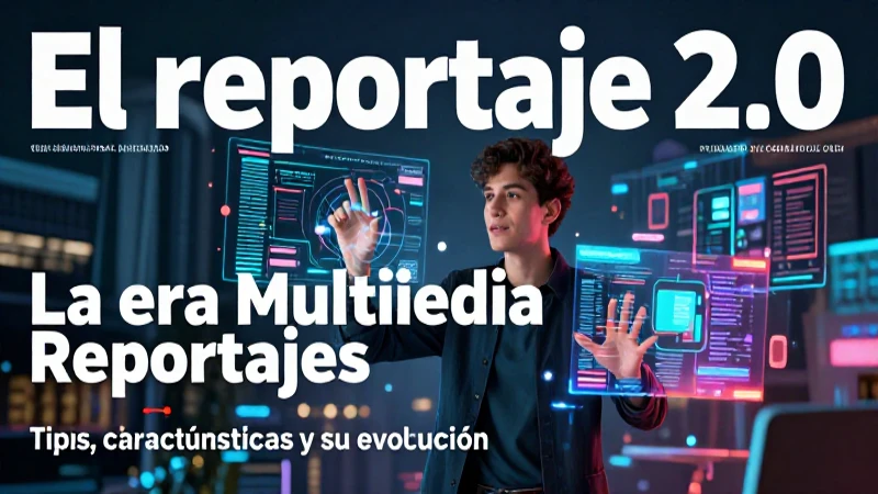 Reportajes: qué es, tipos, características y su evolución 6 Evolución del reportaje 2.0 multimedia