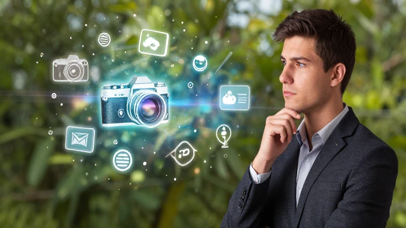 Reportajes: qué es, tipos, características y su evolución 3 Joven intelectual contempla evolución de medios