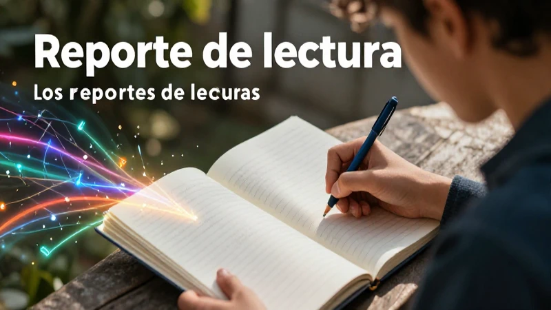 Reporte de lectura: Importancia de los reportes de lecturas 3 Estructura de lectura con diseño educativo moderno