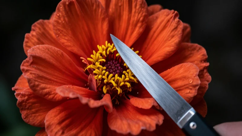 Primer hiperrealista de flores y cortes botánicos