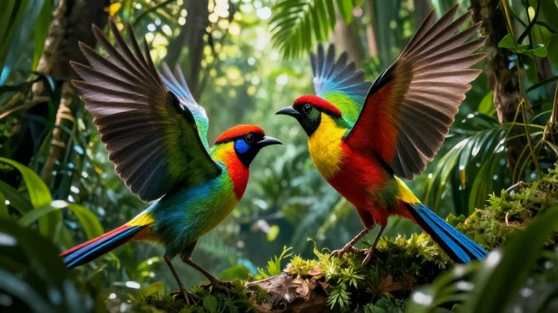 Atrévete a ver el ritual de corte de la pareja tropical