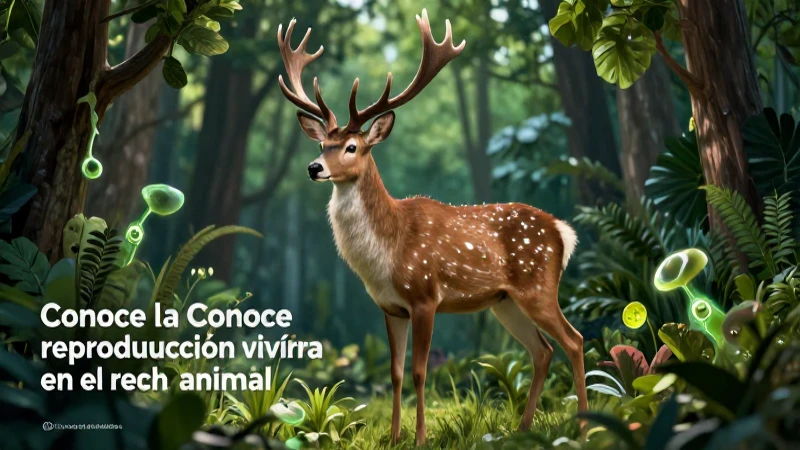   Ciervo majestuoso en entorno vibrante y dinámico