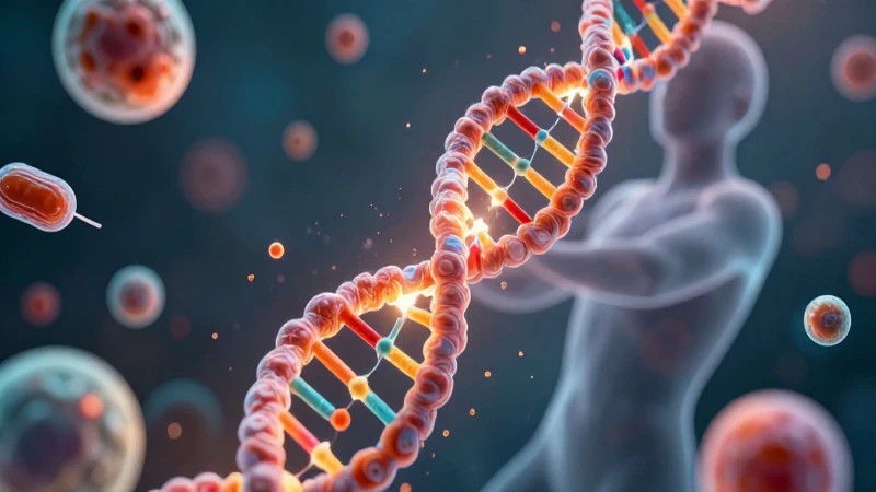 Células reproductivas vibrantes y ADN detallado