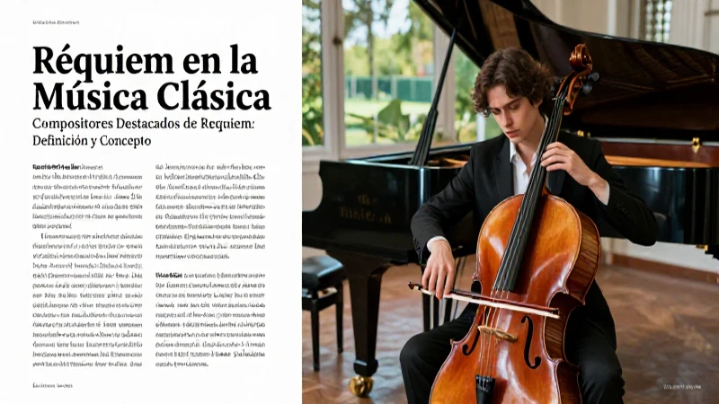 Requiem: Definición y Concepto - Todo lo que Debes Saber 5 Música clásica: Requiem, compositores y maestros