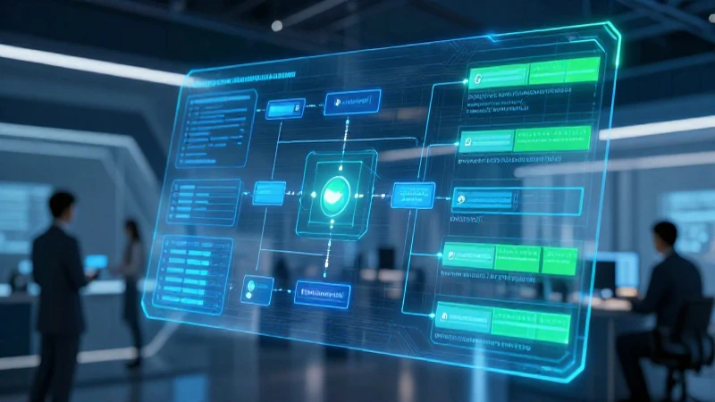 Visualización corporativa holográfica ultrarrealista