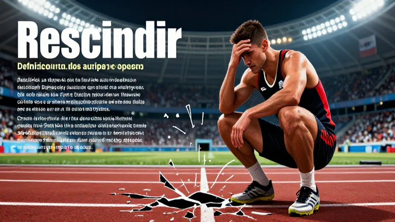 Impacto de la rescisión en el deporte