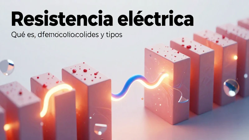 Resistencia eléctrica: qué es, definiciones y tipos 4 Conceptos visuales de resistencia eléctrica