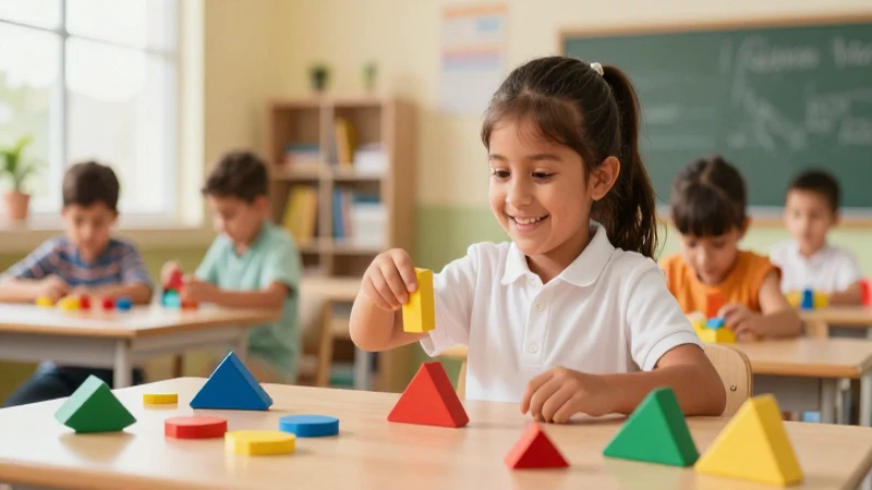 Niño mexicano alegre aprende fracciones vibrantes