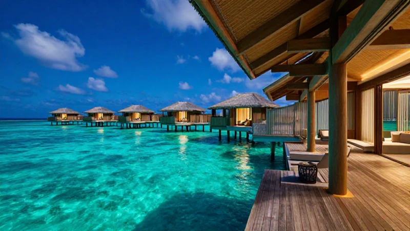 Resort: Definición, Clasificación y Ejemplos Esenciales 5 Lujoso resort tropical con agua cristalina y estética premium