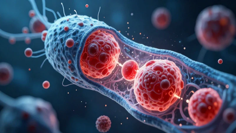 Célula biológica, detalle energético y vibrante