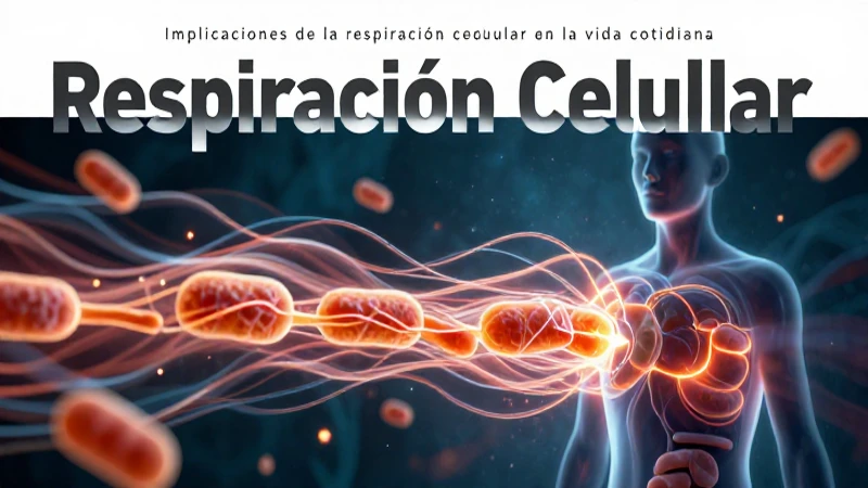 Ilustración educativa sobre respiración celular