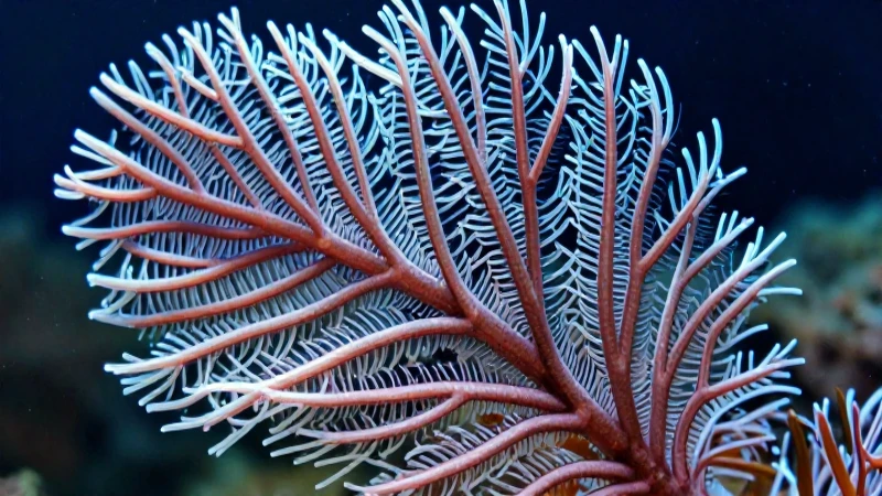 La respiración por branquias y su importancia en seres acuáticos 4 Primer plano detallado de branquias marinas vívidas