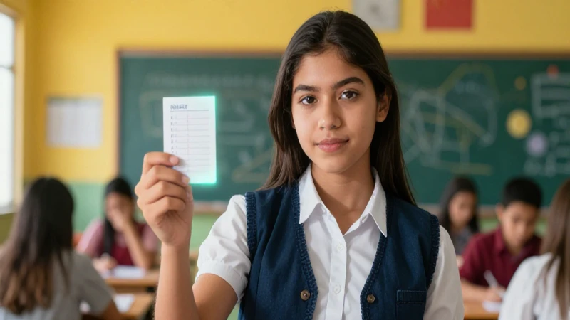 Estudiante mexicano moderno con clave luminosa
