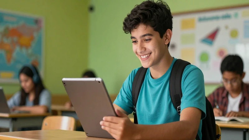 Encuentra las Conoce respuestas en nuestra completa página 5 Estudiante mexicano sonríe con tablet educativa