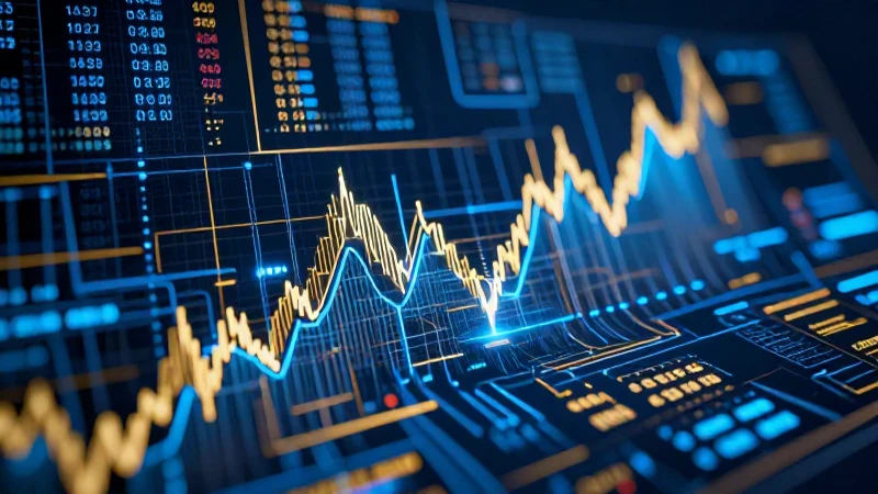 Visualización abstracta financiera de alta calidad