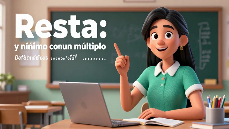 Conceptos de resta y Mínimo Común Múltiplo