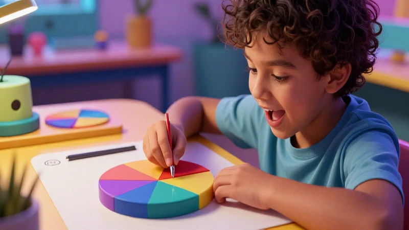Cómo aprendo a restar fracciones de forma sencilla 5 Estudiante entusiasta aprende fracciones vibrantes