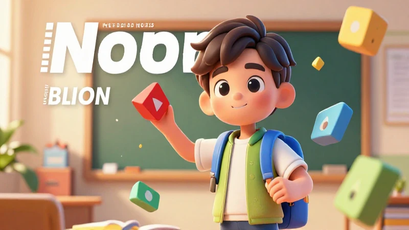 Ilustración 3D dinámica de estudiante con fracciones
