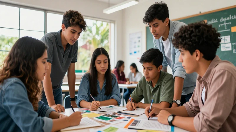 Potencia tu aprendizaje: interdisciplina en la escuela mexicana 4 Estudiantes mexicanos colaboran en proyecto interdisciplinario