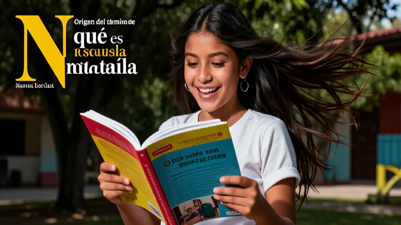Estudiante mexicano alegre con libro vibrante