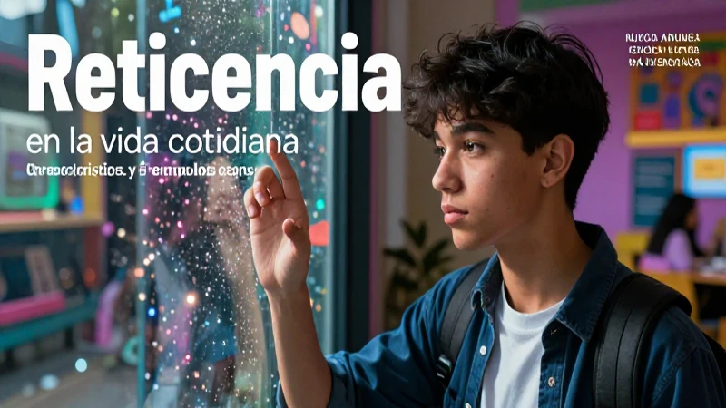 Reticencia: definición, características y ejemplos claros 6 Estudiante piensa frente a una barrera de vidrio