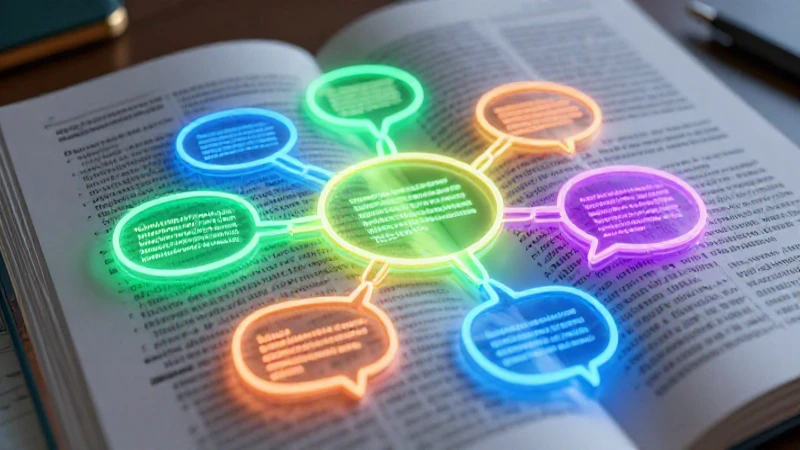 Amplía tu vocabulario: Conoce los mejores sinónimos para retomar 3 Ilustración digital de diccionario brillante con red semántica