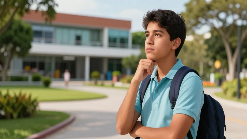 Joven mexicano ilustrado, simbolizando espacio y educación