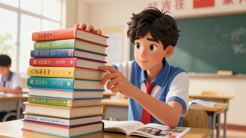 Estudiante joven, ilustración pulida para revista educativa
