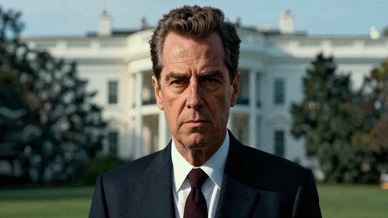 Retrato intenso de Richard Nixon, estilo revista política