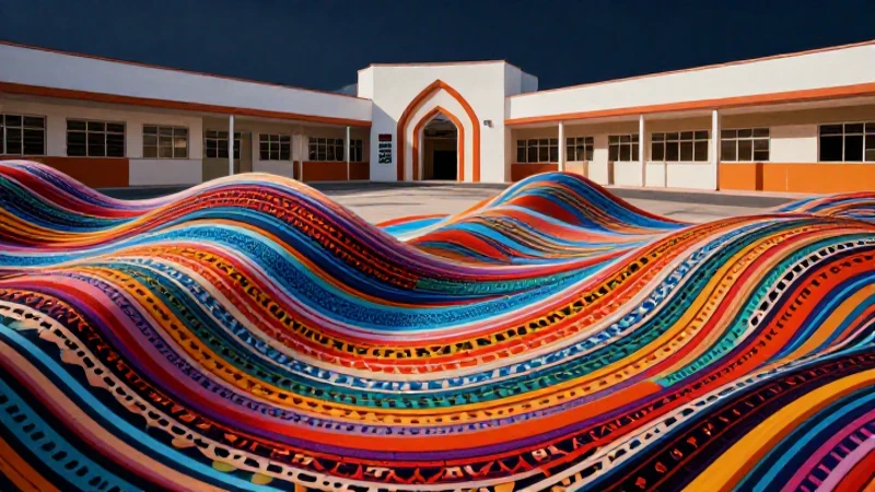 Ilustración educativa mexicana, vibrante y moderna
