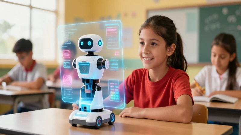 Estudiante mexicano aprende con robot futurista