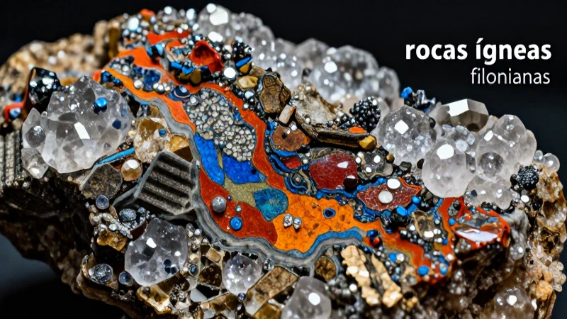 Rocas ígneas: definición, características y conceptos clave 6 Rocas ígneas filonianas de textura cristalina y vibrante