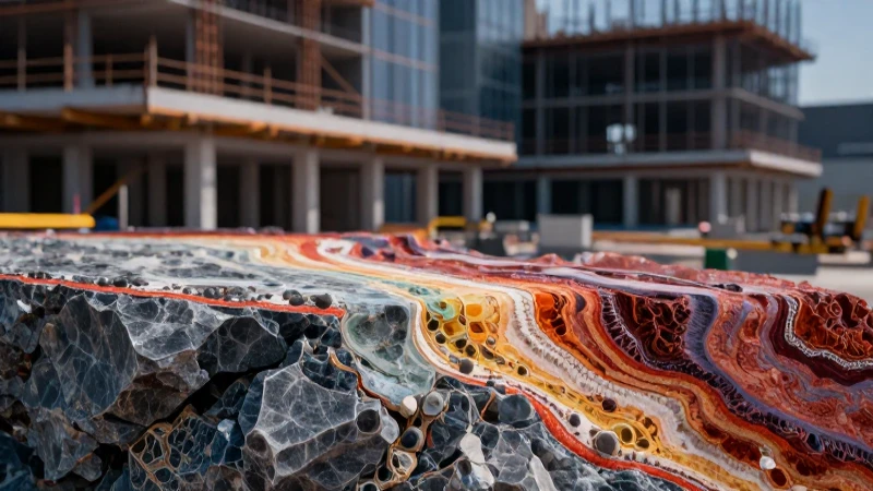 Rocas ígneas: definición, características y conceptos clave 8 Roca ígnea pulida con arquitectura moderna