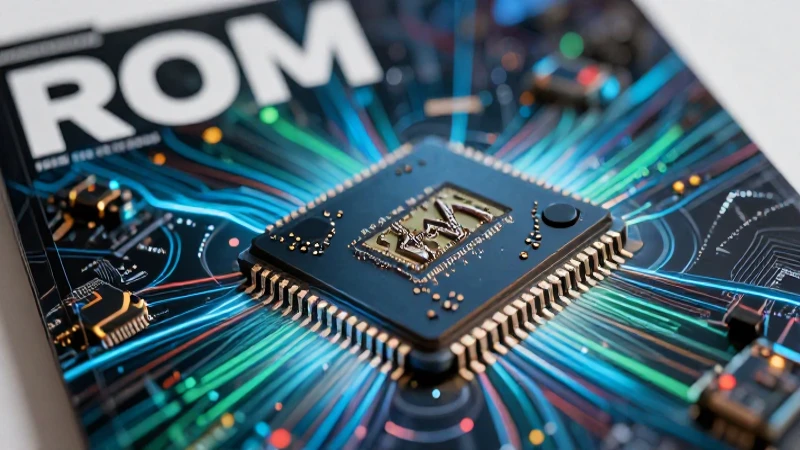 Tecnología futurista, microchip detallado y brillante
