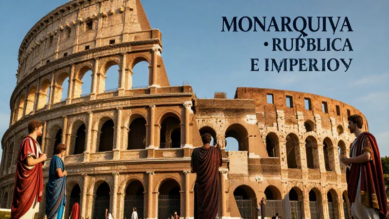 Etapas romanas: Monarquía, República e Imperio