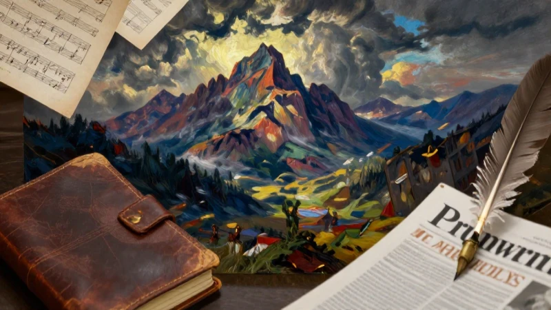Romanticismo: Qué es, su importancia en literatura y música 7 Paisaje montañosos dramático con toques románticos