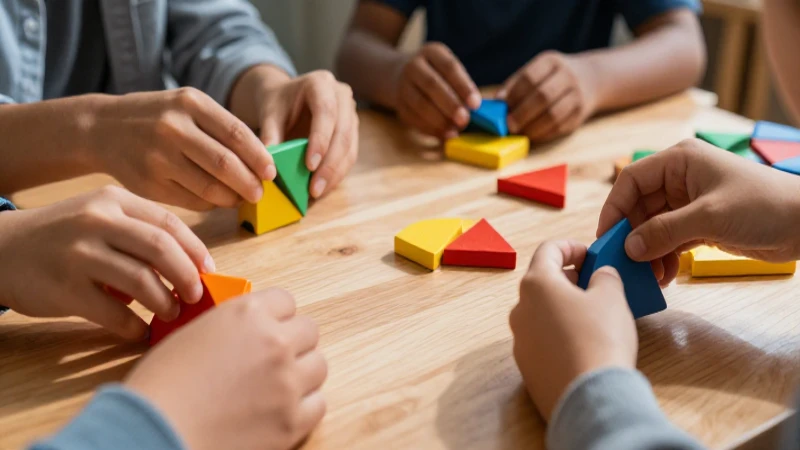 Romboide para armar: Guía práctica y consejos útiles 9 Manos ensamblan bloques educativos vibrantes