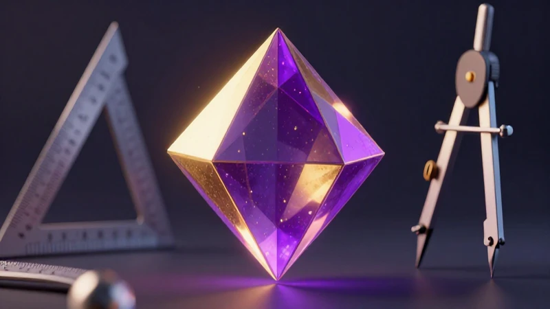 Romboide: definición, concepto y aplicaciones en geometría 7 Rombo geométrico 3D con estilo educativo profesional