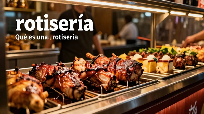 Rotisería moderna: imagen educativa profesional