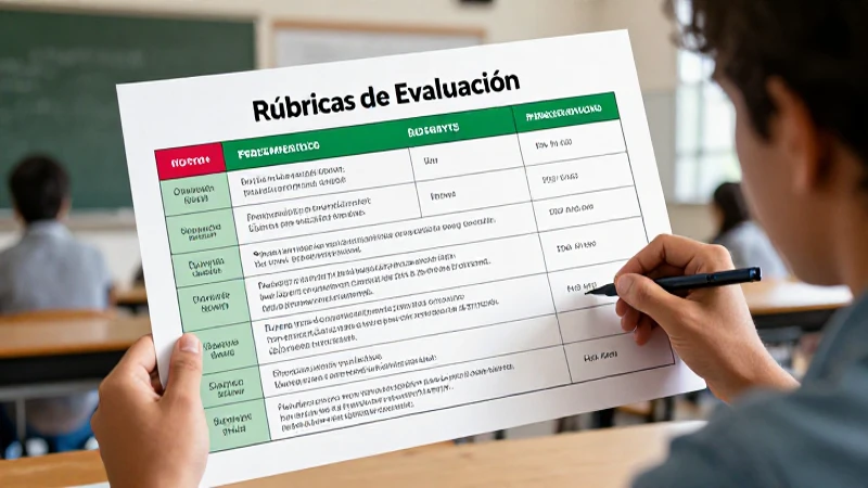 Rúbrica educativa de desempeño docente