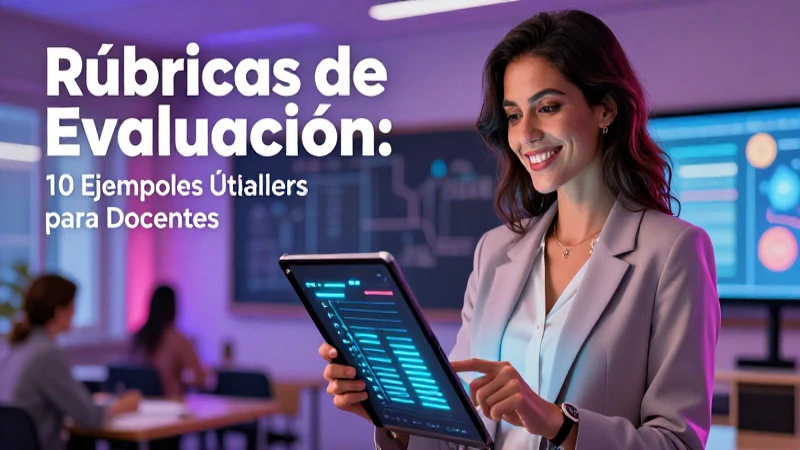 Diseña rúbricas de evaluación efectivas con 10 ejemplos