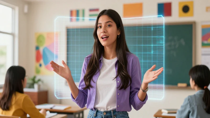 Presentación educativa de estudiante mexicano vibrante