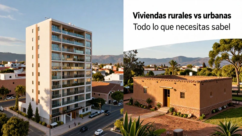 Contras urbanos y rurales en una comparativa visual