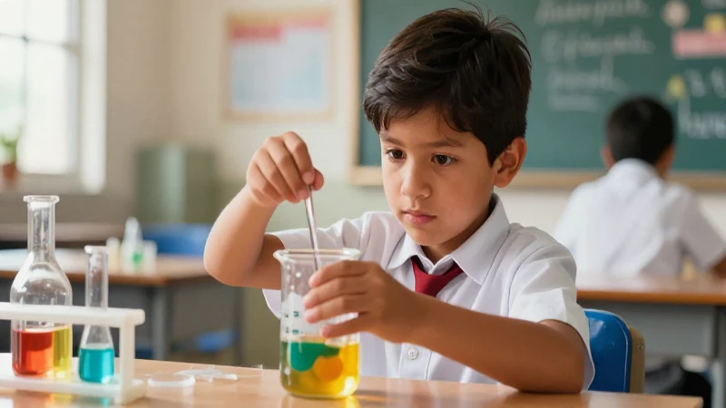 Estudiante mexicano científico explora química con brillo