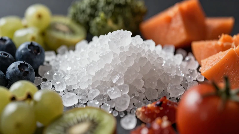 Cerezas blancas y alimentos vibrantes con luz dramática