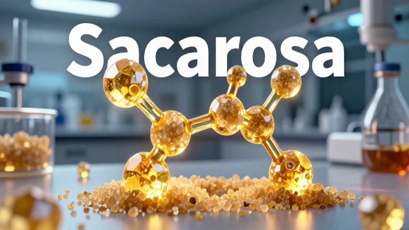 Sacarosa: su química, beneficios y estructura molecular