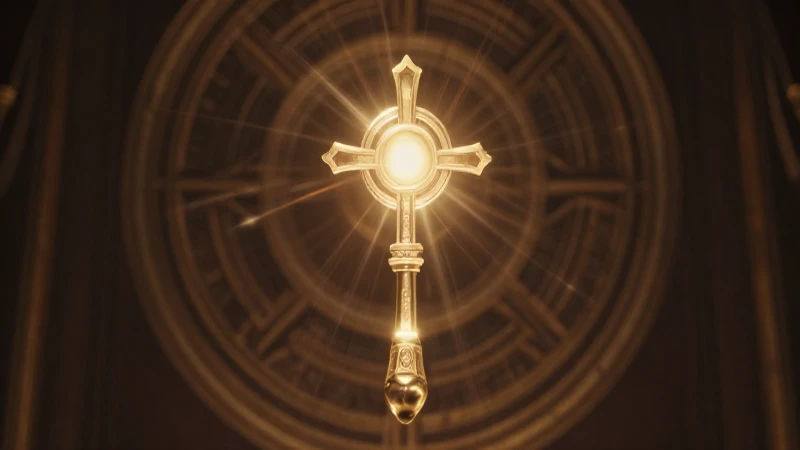 Host divina en luz, arte visual impactante