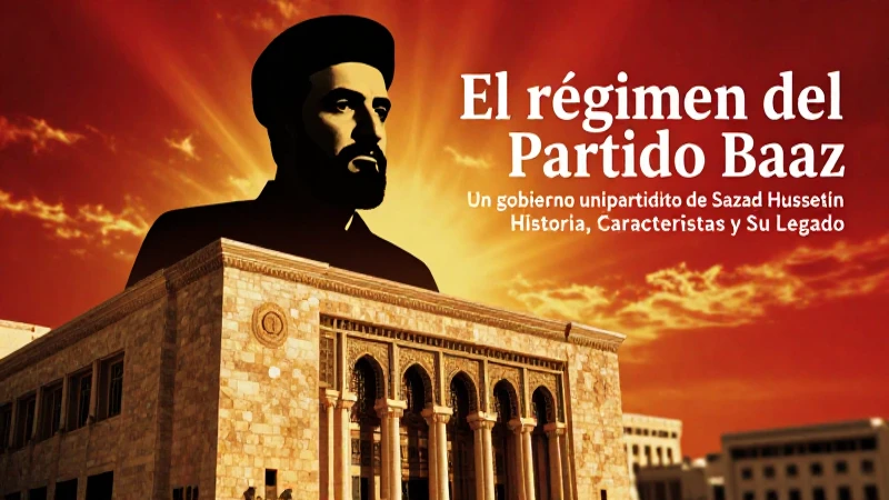 Dictadura unipartidista poderosa de Saddam